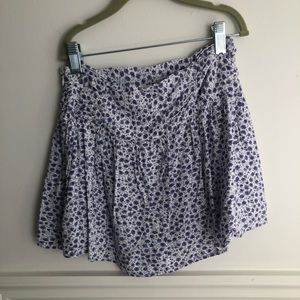 Purple floral skirt